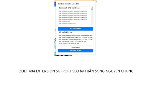 URL 404 Checker by Chungtsn SEO from Chrome web store to be run with OffiDocs Chromium online URL 404 Checker by Chungtsn SEO from Chrome web store to be run with OffiDocs Chromium online