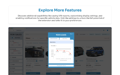 VehiLeaks: Check Vehicle History from Chrome web store to be run with OffiDocs Chromium online VehiLeaks: Check Vehicle History from Chrome web store to be run with OffiDocs Chromium online