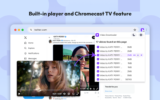 Video Downloader Plus from Chrome web store to be run with OffiDocs Chromium online Video Downloader Plus from Chrome web store to be run with OffiDocs Chromium online