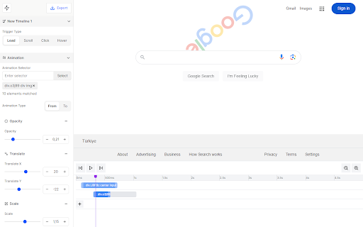 Visual Animation Generator from Chrome web store to be run with OffiDocs Chromium online Visual Animation Generator from Chrome web store to be run with OffiDocs Chromium online