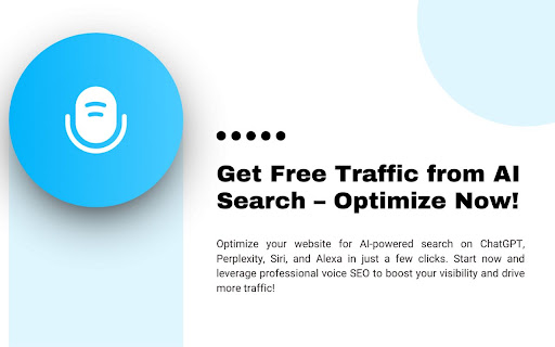 Voixa AI SEO Tool Rank First in AI Voice Search from Chrome web store to be run with OffiDocs Chromium online Voixa AI SEO Tool Rank First in AI Voice Search from Chrome web store to be run with OffiDocs Chromium online