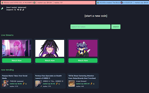 VTuber: Pump.Fun Live Streaming from Chrome web store to be run with OffiDocs Chromium online VTuber: Pump.Fun Live Streaming from Chrome web store to be run with OffiDocs Chromium online
