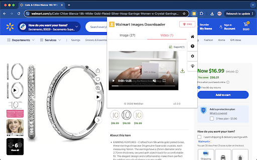 Walmart Images Downloader Images and Videos from Chrome web store to be run with OffiDocs Chromium online Walmart Images Downloader Images and Videos from Chrome web store to be run with OffiDocs Chromium online