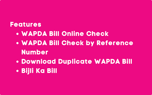 WAPDA Bill WAPDA Bill Online Check from Chrome web store to be run with OffiDocs Chromium online WAPDA Bill WAPDA Bill Online Check from Chrome web store to be run with OffiDocs Chromium online