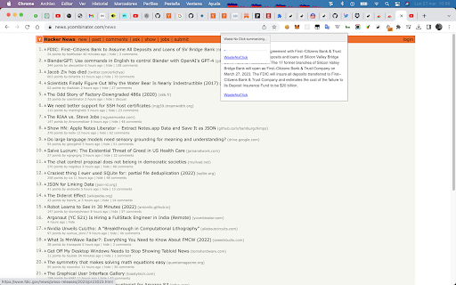 WasteNoClick.com from Chrome web store to be run with OffiDocs Chromium online WasteNoClick.com from Chrome web store to be run with OffiDocs Chromium online