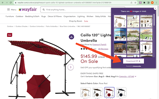 Wayfair Images Downloader from Chrome web store to be run with OffiDocs Chromium online Wayfair Images Downloader from Chrome web store to be run with OffiDocs Chromium online