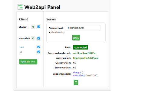 web2api suite (chrome extension part) from Chrome web store to be run with OffiDocs Chromium online web2api suite (chrome extension part) from Chrome web store to be run with OffiDocs Chromium online