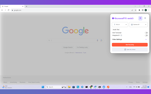 Web3 ScreenFYI from Chrome web store to be run with OffiDocs Chromium online Web3 ScreenFYI from Chrome web store to be run with OffiDocs Chromium online