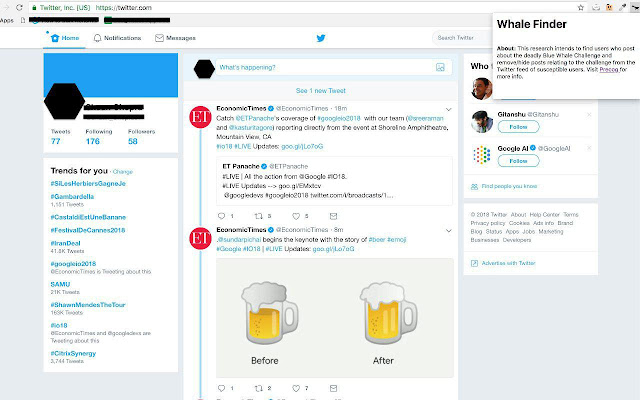 Whale Finder from Chrome web store to be run with OffiDocs Chromium online Whale Finder from Chrome web store to be run with OffiDocs Chromium online