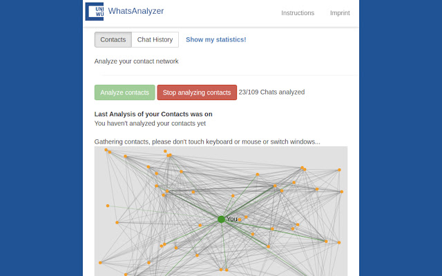 WhatsAnalyzer from Chrome web store to be run with OffiDocs Chromium online WhatsAnalyzer from Chrome web store to be run with OffiDocs Chromium online