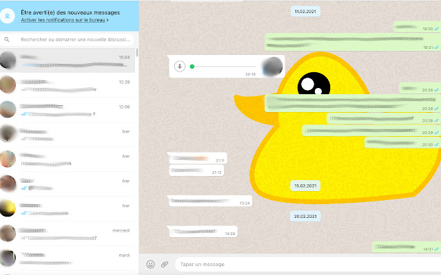 Whats app duck!? from Chrome web store to be run with OffiDocs Chromium online Whats app duck!? from Chrome web store to be run with OffiDocs Chromium online