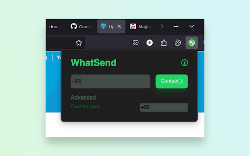 WhatSend from Chrome web store to be run with OffiDocs Chromium online WhatSend from Chrome web store to be run with OffiDocs Chromium online