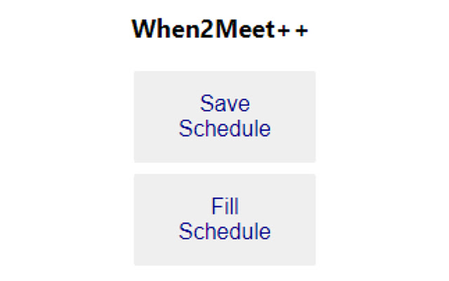 When2Meet Autofill from Chrome web store to be run with OffiDocs Chromium online When2Meet Autofill from Chrome web store to be run with OffiDocs Chromium online