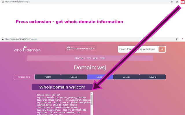 Whois domain lookup service from Chrome web store to be run with OffiDocs Chromium online Whois domain lookup service from Chrome web store to be run with OffiDocs Chromium online