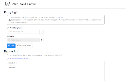 WildCard Proxy from Chrome web store to be run with OffiDocs Chromium online WildCard Proxy from Chrome web store to be run with OffiDocs Chromium online