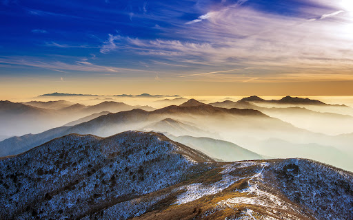 winter landscape with sunset and fog in the Deogyusan Mountains from Chrome web store to be run with OffiDocs Chromium online winter landscape with sunset and fog in the Deogyusan Mountains from Chrome web store to be run with OffiDocs Chromium online