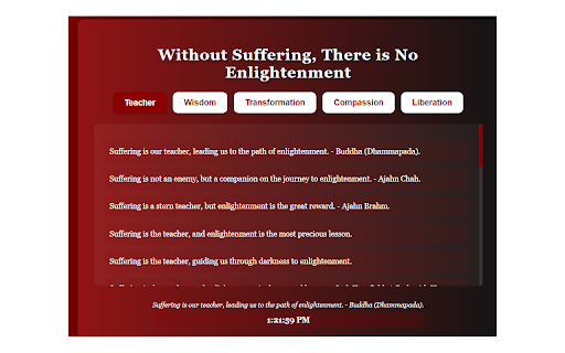 Without Suffering, There is No Enlightenment from Chrome web store to be run with OffiDocs Chromium online Without Suffering, There is No Enlightenment from Chrome web store to be run with OffiDocs Chromium online