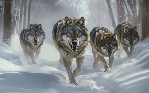 wolf pack on snow mountain from Chrome web store to be run with OffiDocs Chromium online wolf pack on snow mountain from Chrome web store to be run with OffiDocs Chromium online