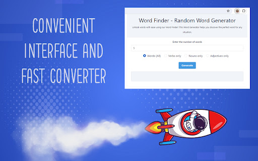 Word Finder Random Word Generator from Chrome web store to be run with OffiDocs Chromium online Word Finder Random Word Generator from Chrome web store to be run with OffiDocs Chromium online