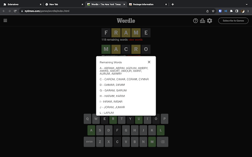Wordle Genie from Chrome web store to be run with OffiDocs Chromium online Wordle Genie from Chrome web store to be run with OffiDocs Chromium online