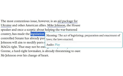 Word Lens: Find Meanings with 1 click from Chrome web store to be run with OffiDocs Chromium online Word Lens: Find Meanings with 1 click from Chrome web store to be run with OffiDocs Chromium online