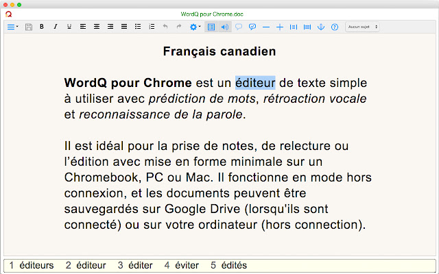 WordQ CF from Chrome web store to be run with OffiDocs Chromium online WordQ CF from Chrome web store to be run with OffiDocs Chromium online