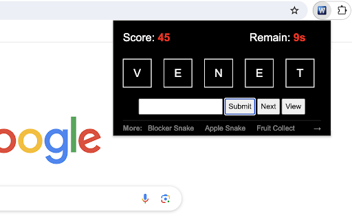 Word Scramble Game from Chrome web store to be run with OffiDocs Chromium online Word Scramble Game from Chrome web store to be run with OffiDocs Chromium online