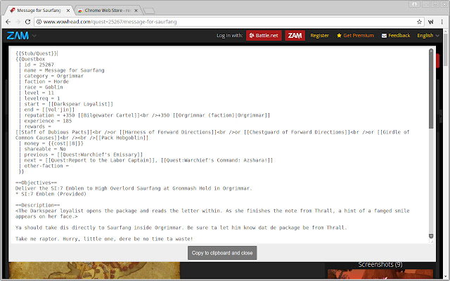 Wowpedia Editors Toolkit from Chrome web store to be run with OffiDocs Chromium online Wowpedia Editors Toolkit from Chrome web store to be run with OffiDocs Chromium online