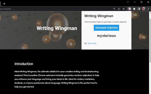 Writing Wingman from Chrome web store to be run with OffiDocs Chromium online Writing Wingman from Chrome web store to be run with OffiDocs Chromium online