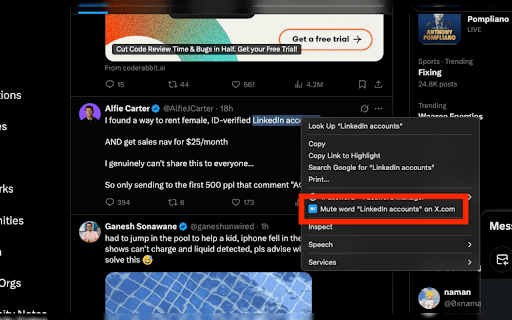 X.com Word Muter from Chrome web store to be run with OffiDocs Chromium online X.com Word Muter from Chrome web store to be run with OffiDocs Chromium online