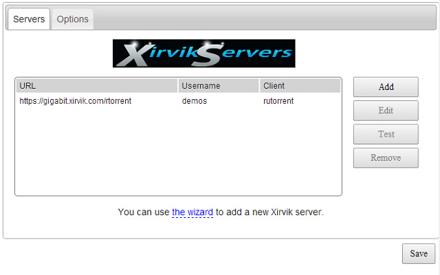 Xirvik .torrent to seedbox uploader from Chrome web store to be run with OffiDocs Chromium online Xirvik .torrent to seedbox uploader from Chrome web store to be run with OffiDocs Chromium online
