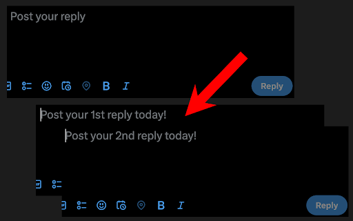 X Reply Counter from Chrome web store to be run with OffiDocs Chromium online X Reply Counter from Chrome web store to be run with OffiDocs Chromium online