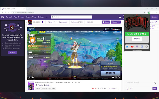 XSOO Live Stream from Chrome web store to be run with OffiDocs Chromium online XSOO Live Stream from Chrome web store to be run with OffiDocs Chromium online
