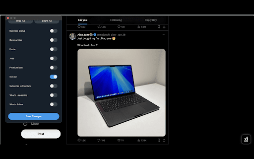 X (Twitter) Declutter from Chrome web store to be run with OffiDocs Chromium online X (Twitter) Declutter from Chrome web store to be run with OffiDocs Chromium online