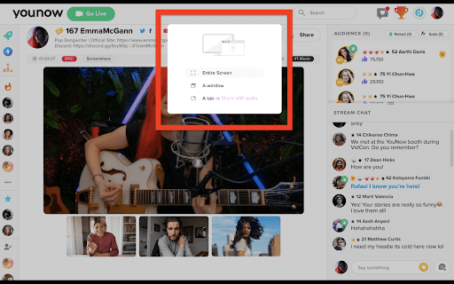 YouNow Screen Share Extension from Chrome web store to be run with OffiDocs Chromium online YouNow Screen Share Extension from Chrome web store to be run with OffiDocs Chromium online