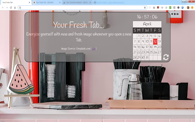 Your Fresh Tab from Chrome web store to be run with OffiDocs Chromium online Your Fresh Tab from Chrome web store to be run with OffiDocs Chromium online