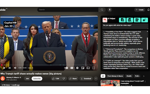 Youtube AI Helper from Chrome web store to be run with OffiDocs Chromium online Youtube AI Helper from Chrome web store to be run with OffiDocs Chromium online