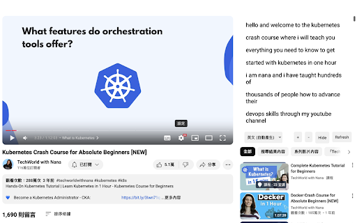 Youtube Caption Reader from Chrome web store to be run with OffiDocs Chromium online Youtube Caption Reader from Chrome web store to be run with OffiDocs Chromium online