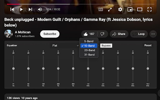 YouTube EQ (Equalizer) from Chrome web store to be run with OffiDocs Chromium online YouTube EQ (Equalizer) from Chrome web store to be run with OffiDocs Chromium online