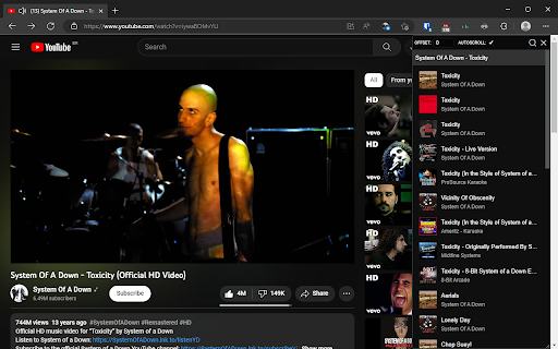 YouTube Lyrics from Chrome web store to be run with OffiDocs Chromium online YouTube Lyrics from Chrome web store to be run with OffiDocs Chromium online
