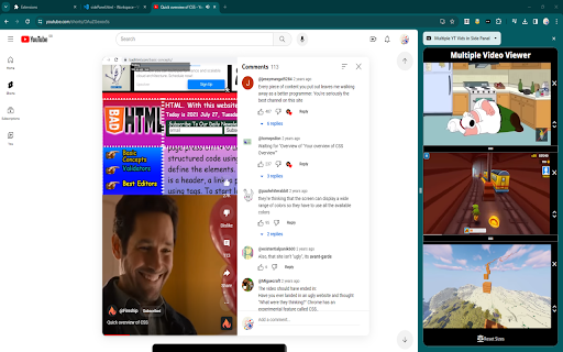 Youtube Multitasker from Chrome web store to be run with OffiDocs Chromium online Youtube Multitasker from Chrome web store to be run with OffiDocs Chromium online