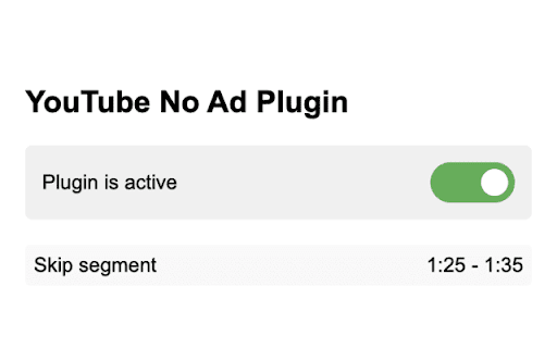 YouTube No Ad Plugin from Chrome web store to be run with OffiDocs Chromium online YouTube No Ad Plugin from Chrome web store to be run with OffiDocs Chromium online
