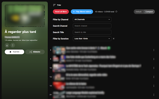 YouTube Playlist Filters from Chrome web store to be run with OffiDocs Chromium online YouTube Playlist Filters from Chrome web store to be run with OffiDocs Chromium online