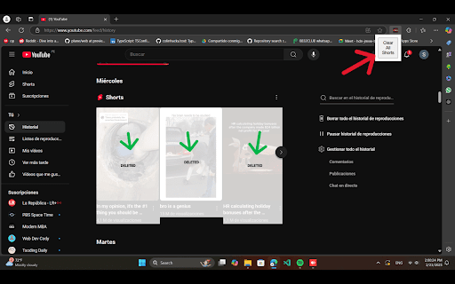 YouTube Shorts History Cleaner from Chrome web store to be run with OffiDocs Chromium online YouTube Shorts History Cleaner from Chrome web store to be run with OffiDocs Chromium online