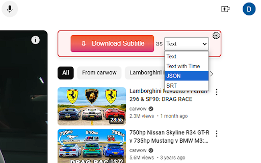 Youtube Subtitle Downloader from Chrome web store to be run with OffiDocs Chromium online Youtube Subtitle Downloader from Chrome web store to be run with OffiDocs Chromium online
