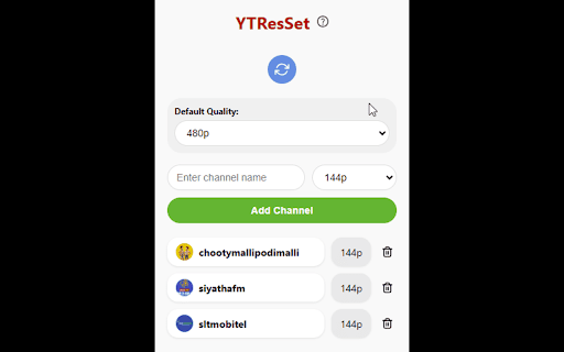 YTResSet from Chrome web store to be run with OffiDocs Chromium online YTResSet from Chrome web store to be run with OffiDocs Chromium online