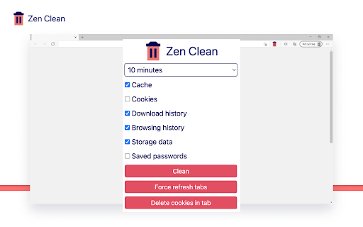 Zen Clean from Chrome web store to be run with OffiDocs Chromium online Zen Clean from Chrome web store to be run with OffiDocs Chromium online