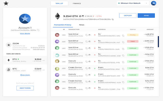 ZEON Wallet from Chrome web store to be run with OffiDocs Chromium online ZEON Wallet from Chrome web store to be run with OffiDocs Chromium online