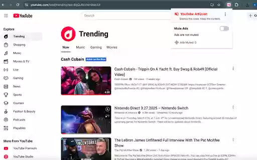 AdQuiet: Mute Ads on YouTube Twitch from Chrome web store to be run with OffiDocs Chromium online AdQuiet: Mute Ads on YouTube Twitch from Chrome web store to be run with OffiDocs Chromium online