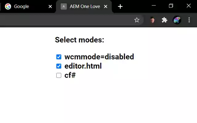AEM One Love from Chrome web store to be run with OffiDocs Chromium online AEM One Love from Chrome web store to be run with OffiDocs Chromium online